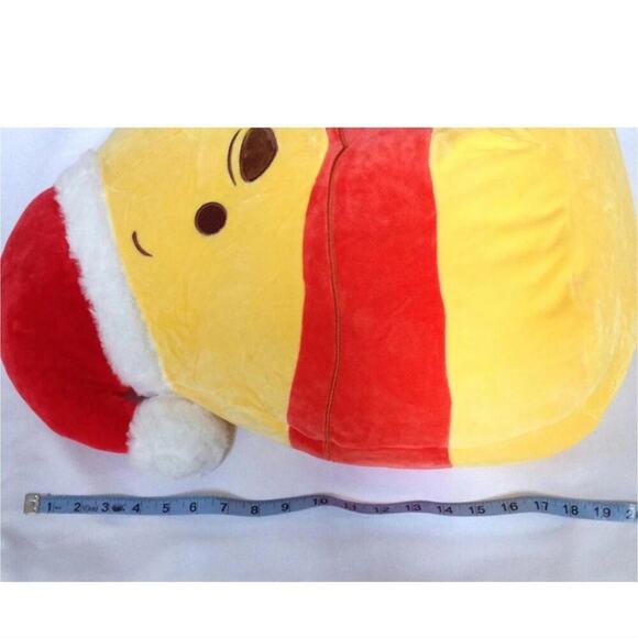 SquishMallows Kelly Disney Christmas pillow soft large 16" Santa Winnie Pooh - Picture 4 of 7